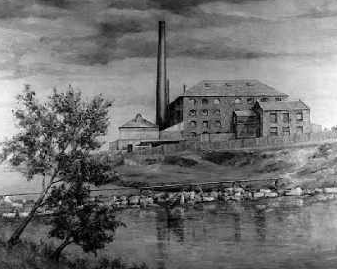 Sugar mill and dam at Canterbury