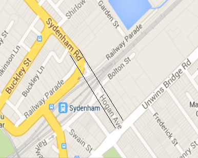 Sydenham Rd map